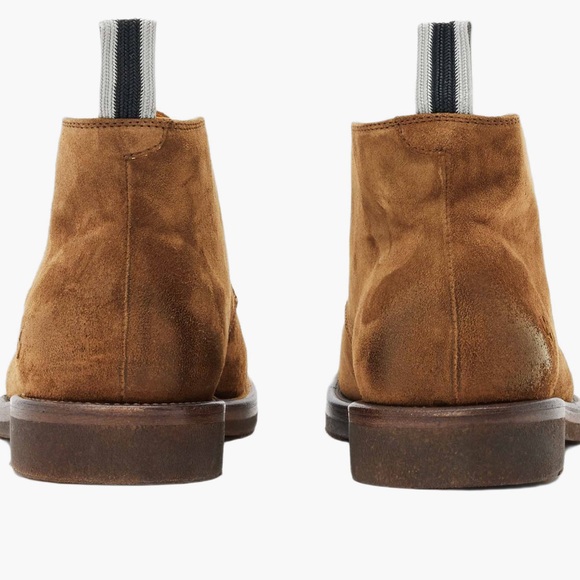 New without box; John Varvatos Men's Brown Suede Chukka Boots - Picture 4 of 10